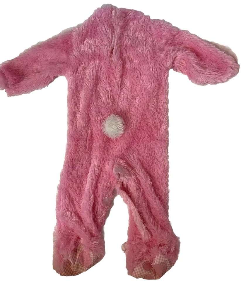 Disfraz de Conejo Rubí Arca de Noé Conejo Conejo Mameluco Pascua Rosa 6-12 Meses Foto 2 de 4