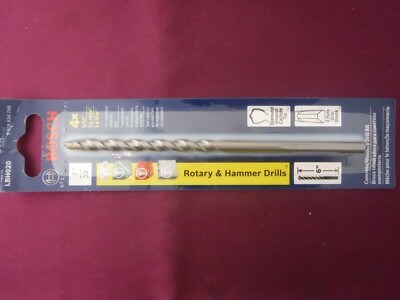 BOSCH 4x Life Rotary & Hammer Drill Bit Carbide Tip 7/32'' x 6'' LBH020 FREE SHIP