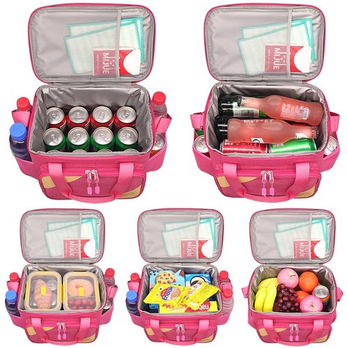 Pink Lunch Bag Insulated Cooler 10L School Office Work Picnic Giftboxed - Picture 4 of 7