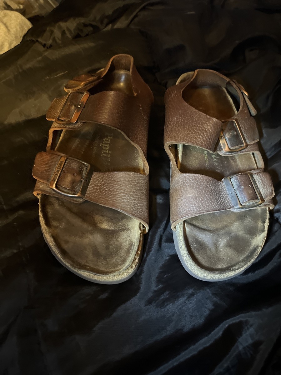 BIRKENSTOCK　Papillio ブラウンレザーサンダル 40 Birkenstock Papillio Brown Leather Strap Summer Sandals Sz