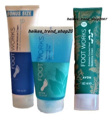Avon Foot Works Fußcreme kühlend, rissige Fersen, intensiv pflegend MAXI 150ml
