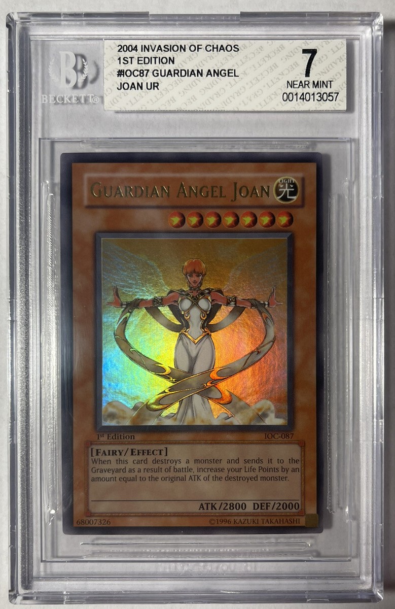 guardian angel joan yugioh card Yugioh Guardian Angel Joan 1st Ed IOC-087 Rare and case