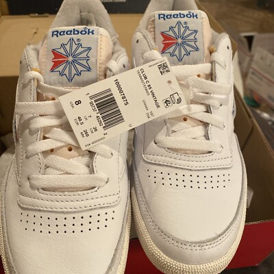 Reebok Club C 85 Vintage White Navy GX3683 Men Size 8-13 New Tennis Trainer
