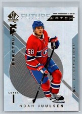 2018  SP Authentic #S-44 Noah Juulsen Mon. Canadiens Spectrum FX Future Watch