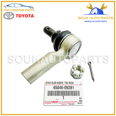 Tatuya【管理番号】250111a028a22 TOYOTA GENUINE 45046-09281 END SUB-ASSY, TIE ROD, RH or LH