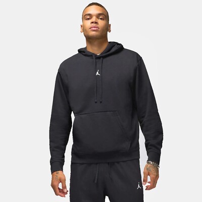Jordan Men's Sport Dri-FIT Pullover Hoodie Black/White FV8606-010 Size M 