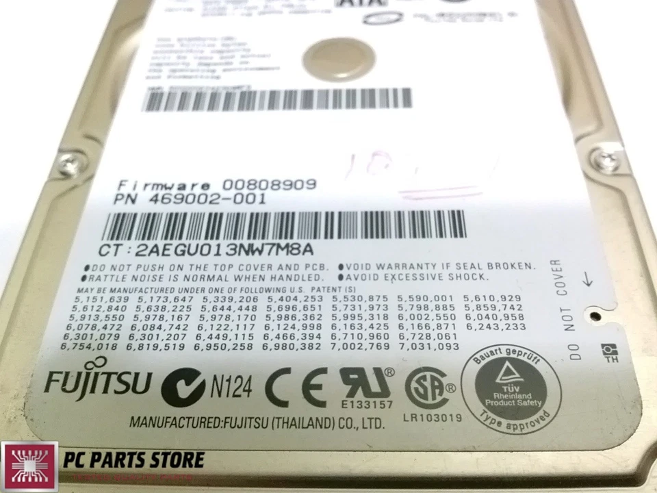 Fujitsu 250GB SATA 2.5" MHZ2250BH G2 CA07018-B31700C1 CA21344-B71X PCB PARTS - Image 2 of 4