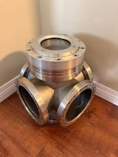 Vacuum Chamber High-Quality 304L Stainless Steel – 6-Port Conflat Flange Design