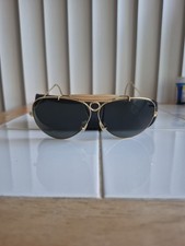 Vintage B L Ray-Ban Green Sunglasses Decot Shooter Gold Frames USA