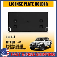 For 18-24 WRANGLER JL LICENSE GLADIATOR PLATE MOUNTING BRACKET HOLDER 68293738AA