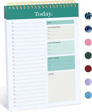 Taja To Do List Notebook Pad, Undated Daily Planner Perfect for Daily Tasks