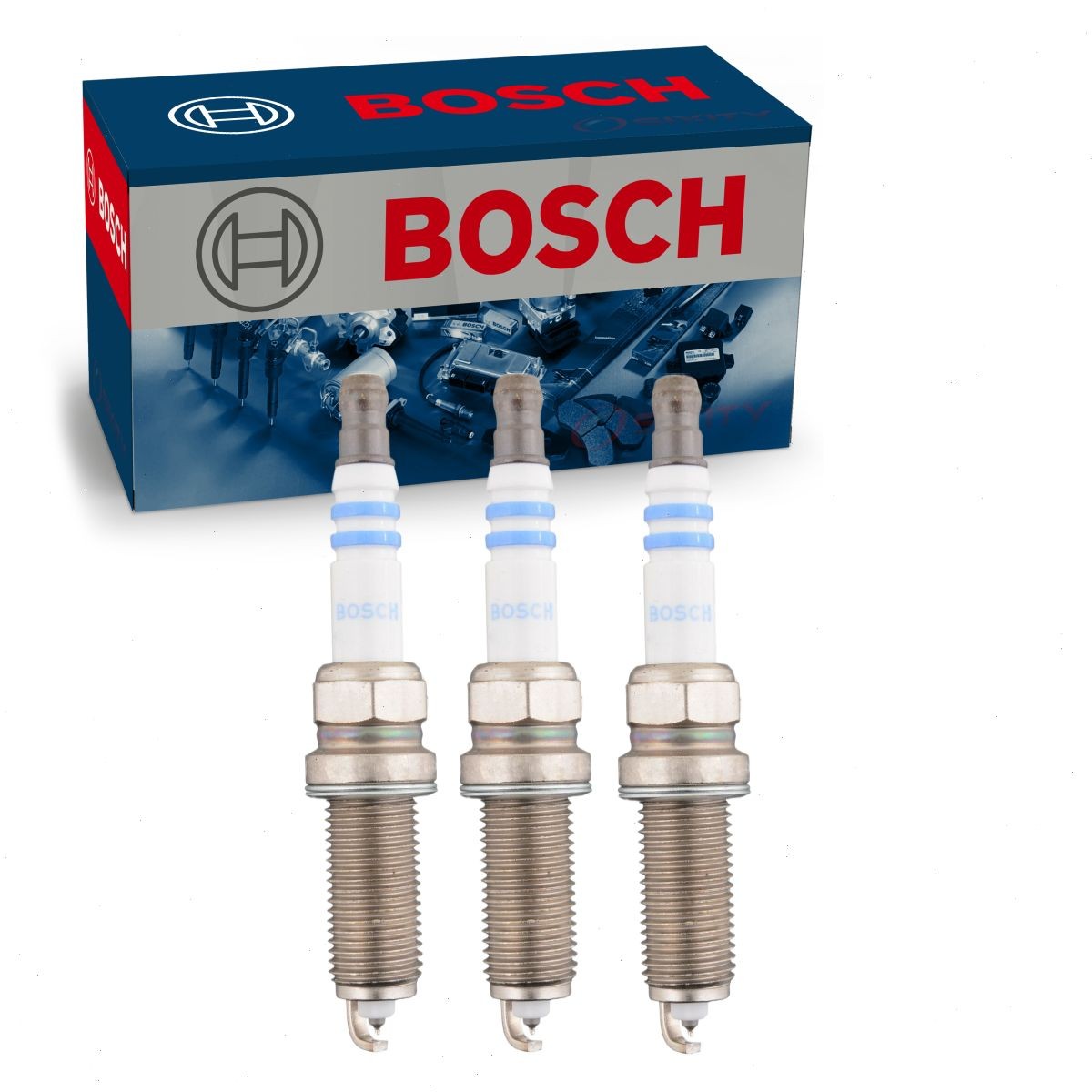 3 pc Bosch Iridium Spark Plugs for 2016-2017 Smart Fortwo 0.9L L3 Ignition mj