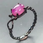 Handmade ring Ruby Ring 925 Sterling Silver Size 7 /R453055