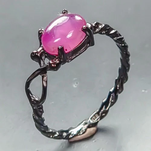 Handmade ring Ruby Ring 925 Sterling Silver Size 7 /R453055