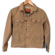 Levi's Tan Trucker Jacket - Classic Jean Jacket, Size Medium 10-12 Years 