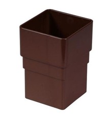 Floplast Brown Square Gutter Fittings and Pipe Fittings | Floplast