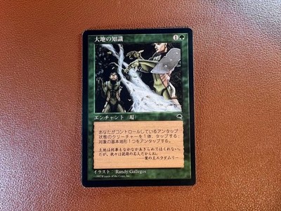 Earth Knowledge Earthcraft TMP Japanese MTG  986797