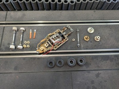 60er Jahre Vintage 1/32 Riko Chassis - komplett zum Wiederaufbau - neue Reifen + Zöpfe 