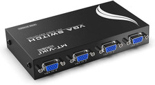 4 Port VGA Switch Video Selector Switcher Box 4 Input 1 Output 
