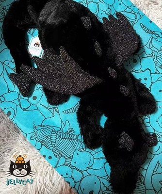 Jellycat Onyx Dragon Plush – Black - RETIRED RARE 50cm - NEW WITH