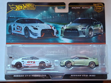 Hot Wheels premium 2 pack Nissan GT-R Nismo GT3 / Nissan GT-R (R35) (Cart)