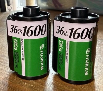 Lot 2 Rolls Fujicolor Superia 1600 Speed 36 Exposure 35mm Film Expired Fujifilm