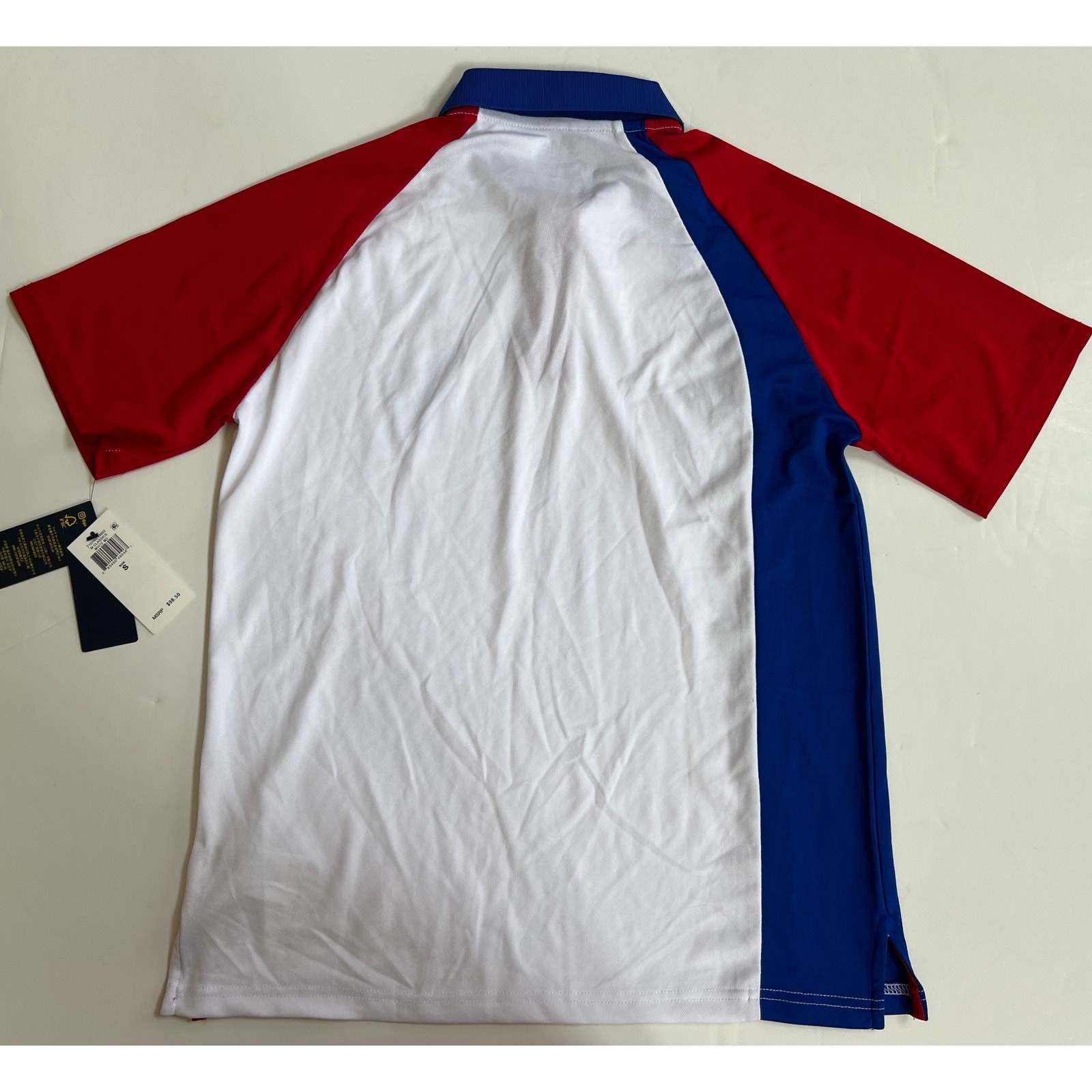 Polo Ralph Lauren Performance Golf Casual Shirt White/Red/Blue Size S thumbnail 2