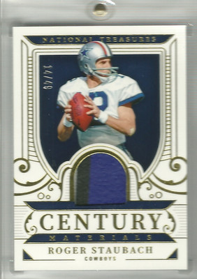 Roger Staubach 2025 National Treasures Century Materials 2-Color Jersey 14/49