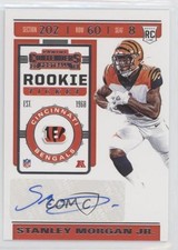 2019 Panini Contenders Rookie Ticket Stanley Morgan Jr #210 Auto 0c6