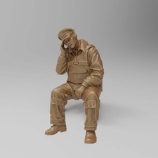 SW8242 US WW2 Bomber Crew in Action - Radio Operator