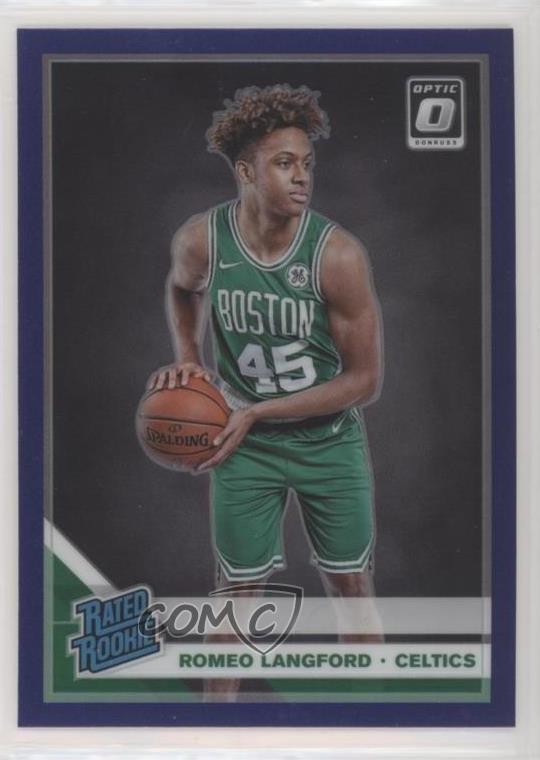 2019-20 Panini Donruss Optic Rated Purple Prizm Romeo Langford #182 Rookie RC