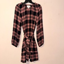 Cloth & Stone Anthropologie Petite Daia Plaid Comfy Mini Dress Size PM NWOT!