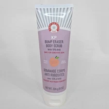 First Aid Beauty KP Bump Eraser Body Scrub Fresh Peach 8oz AHA Exfoliant Sealed