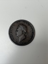 1826 Britannia George IV Copper Penny Good Condition As Shown