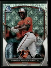 2023 Bowman Chrome Anderson De Los Santos BCP-207 Orioles Mojo 9 card lot
