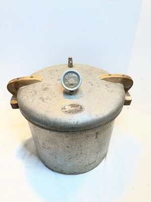 Vintage Natioanl Presto 16 qt Aluminum Pressure Cooker Canner 7-A - No Seal