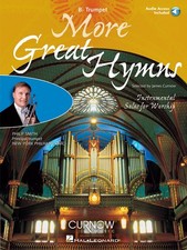 More Great Hymns Trumpet Solo Christian Sheet Music Play-Along Book Online Audio
