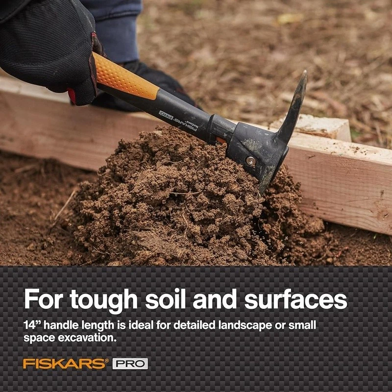 Herramienta de doble selección Mattock mango de control de choque acero resistente trabajos resistentes nuevo Foto 4 de 4