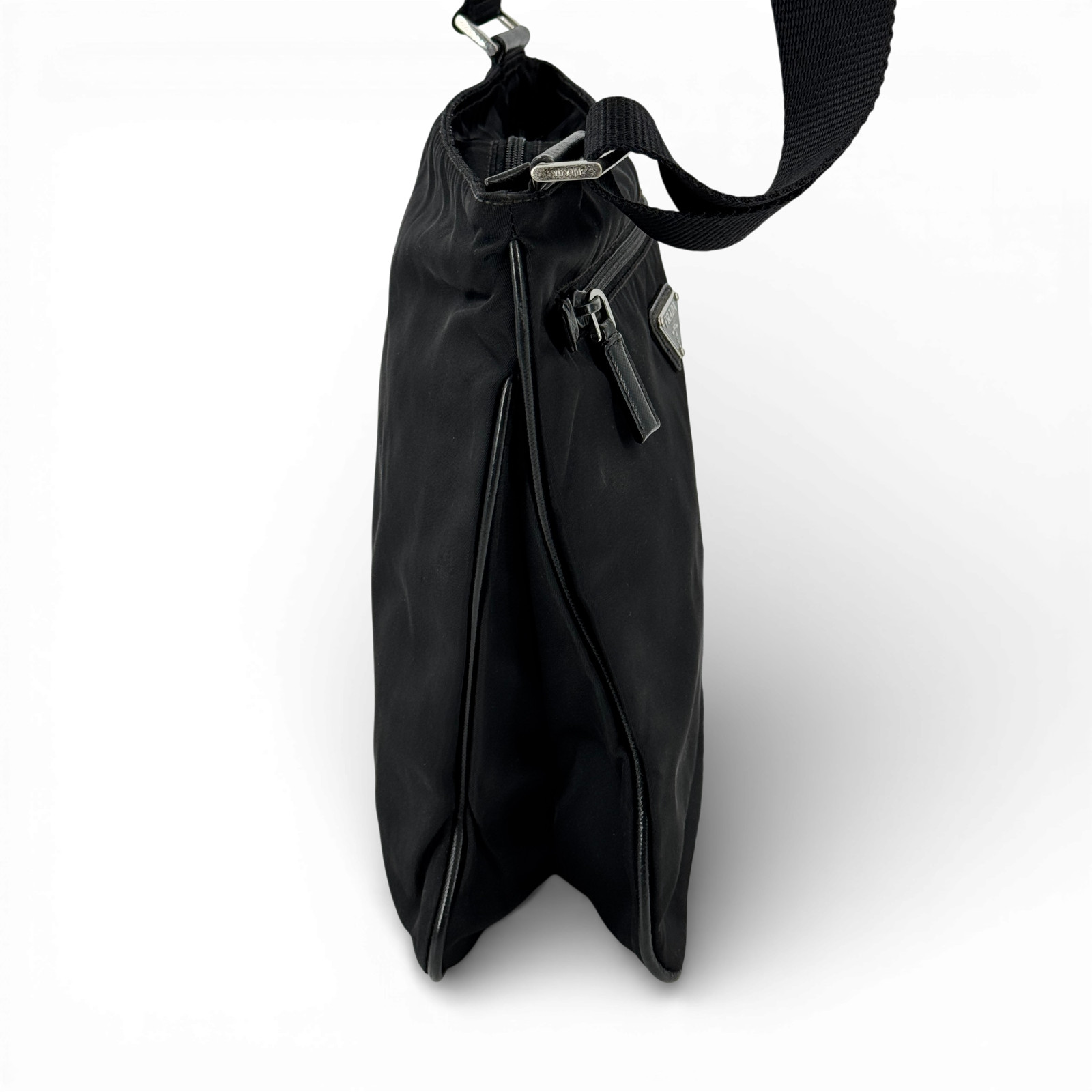 Auth PRADA Milano Tessuto Black Nylon Ladies Shoulder Bag KA301 thumbnail 5