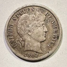 1902 Barber Dime Silver Liberty Head Nice Details Solid Type Coin for Album