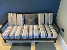 Striped Three Seater Sofa Occasional Seating 175 cm x 80 cm