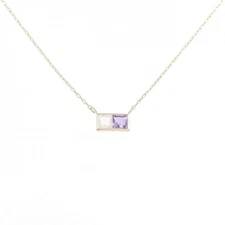 Authentic K10YG Amethyst Necklace  #230-000-094-8219
