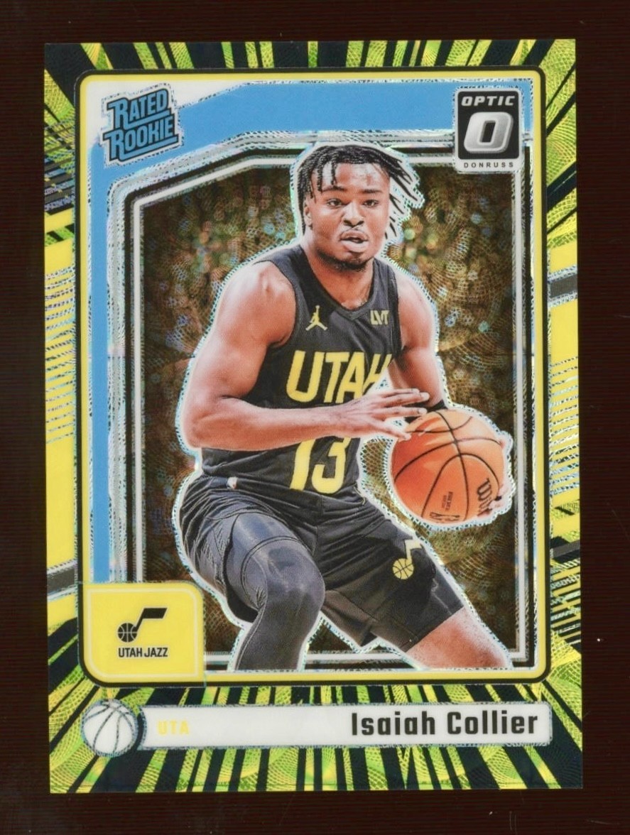 2024-25 Donruss Optic - Isaiah Collier #295 RATED ROOKIE ELECTRICITY PRIZM /75 