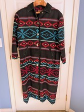 Pendleton Southwestern wool blanket coat XL