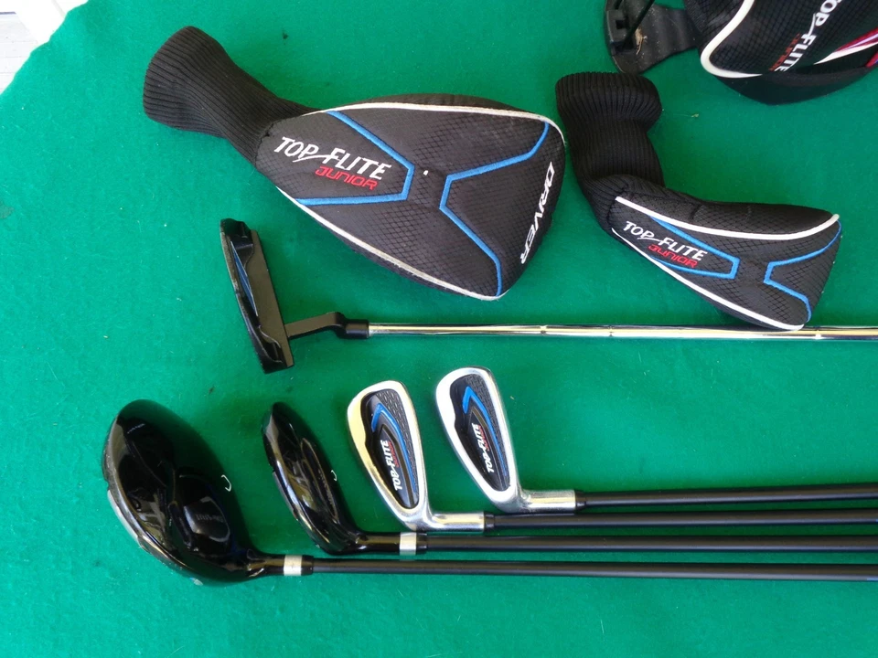 Junior Top Flite Golf Club Set Driver Irons Hybrid Putter Height 45" To 51" LH* - Image 2 of 4