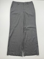 Isaac Mizrahi For Target Pants Womens 12 Gray Pinstripe Stretch Dress Work