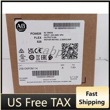 New Factory Sealed Allen-Bradley 25B-D6P0N114 PowerFlex 525 AC Drive US Free Tax