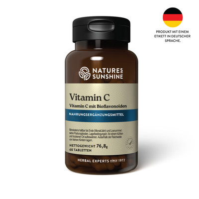 Nature's Sunshine Vitamin C mit Bioflavonoiden 60 Tab für Immunsystem & Gefäße