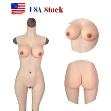 Silicone D-Cup Full Body Suit - Breast Forms for Transgender Crossdressers