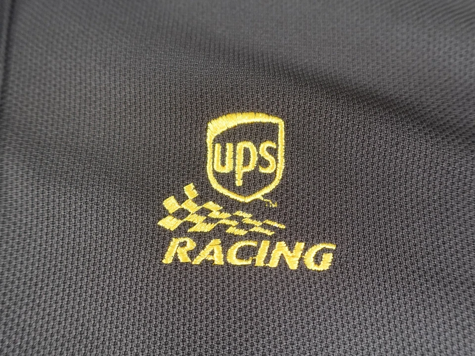 Винтажная мужская гоночная рубашка-поло Dale Jarrett UPS 2XL коричневая аутентичная NASCAR Chase - Изображение 3 из 4